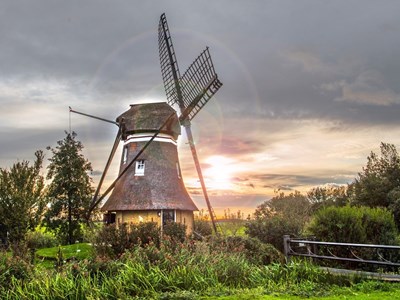 Slapen in een 120 jaar oude Poldermolen Slapen in een 120 jaar oude Poldermolen