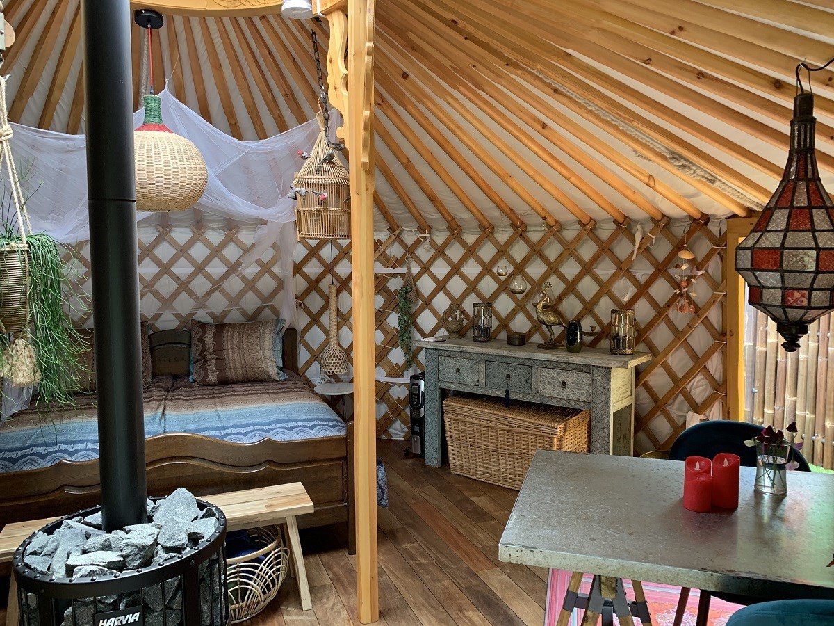 Romantische Yurt met Hot tub