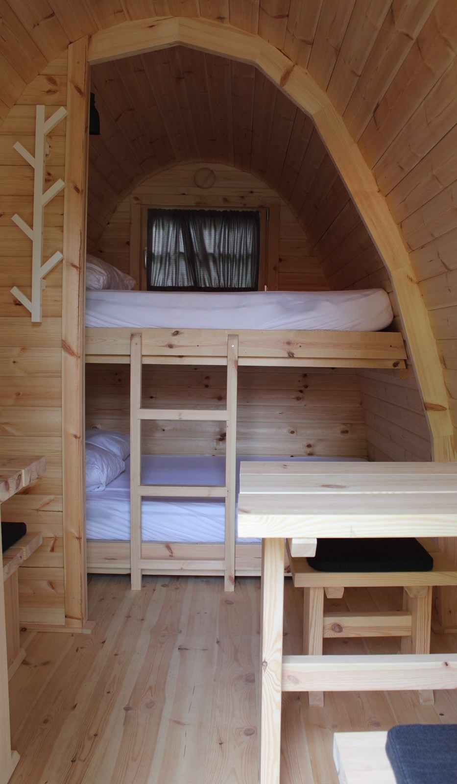 POD voor 4 personen. Een leuk nachtje weg met het gezin