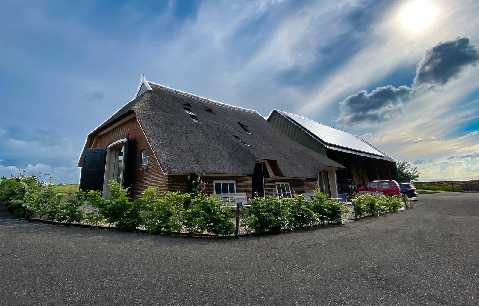 Gastenverblijf in een Historische wagenschuur