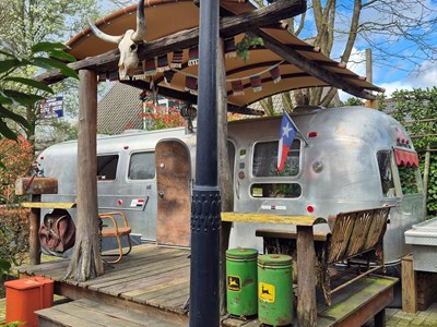 Oldtimer Amerikaanse caravan (USA Airstream) Oldtimer Amerikaanse caravan (USA Airstream)