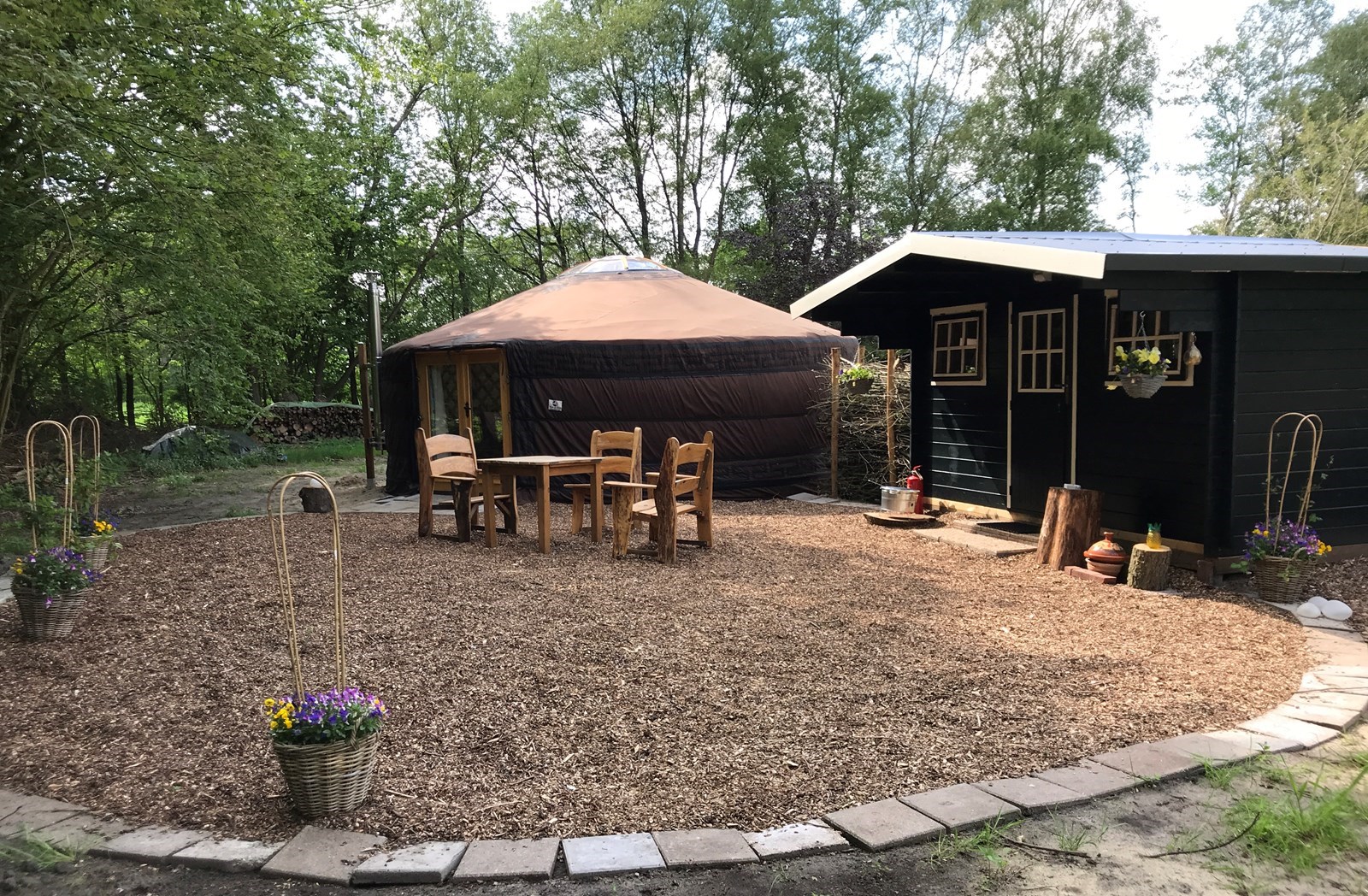 Uniek overnachten in een Yurt met vloerverwarming