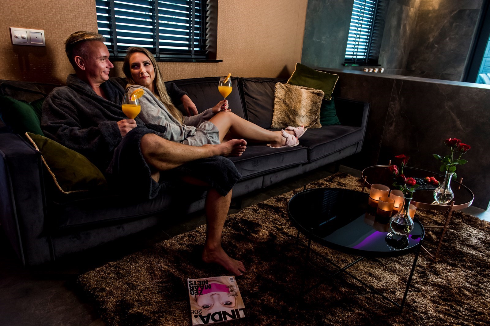 Vier de liefde in deze Wellness Love Suite met sauna en jacuzzi