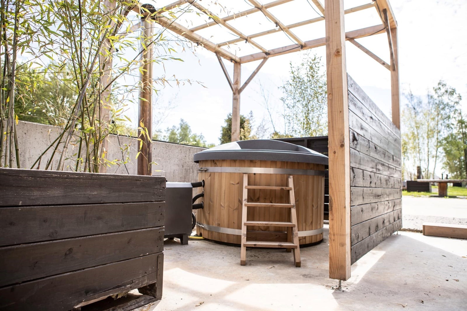 Natuurlodge met landelijk uitzicht