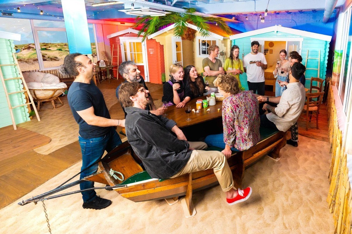 Groepsaccommodatie op een Indoor camping