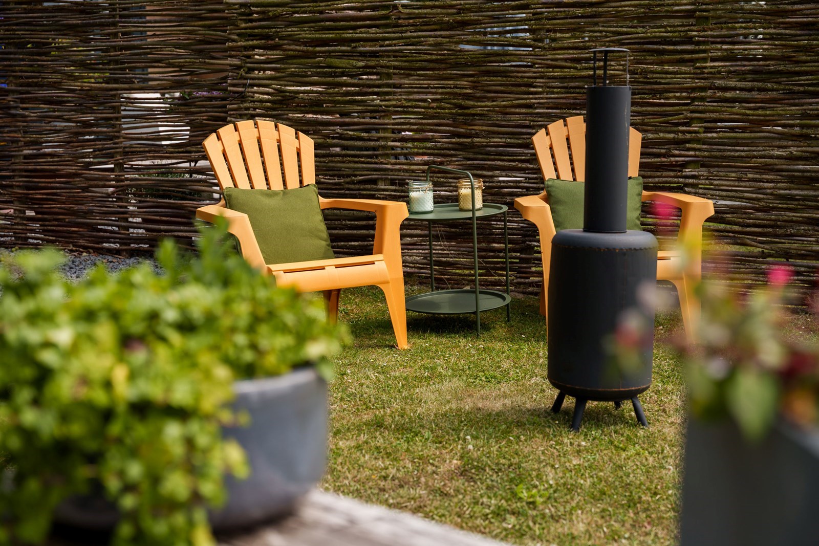 Knusse Scandinavische POD met hottub