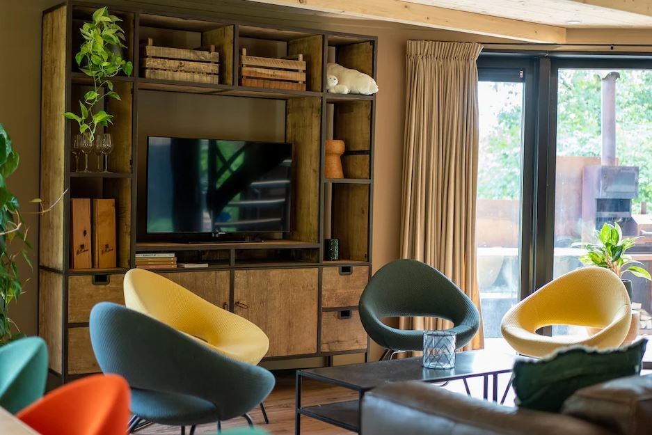 Unieke houten ronde Lodge