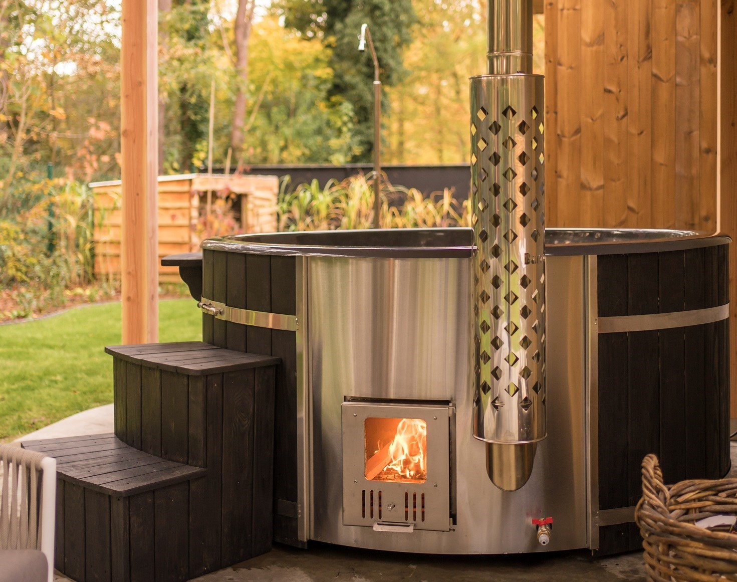 Uniek tiny house in de natuur met privé wellness tuin