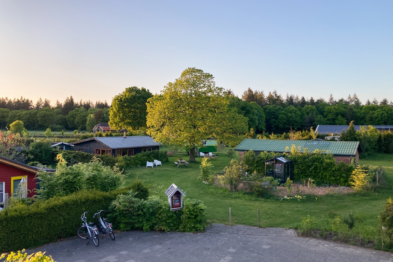 Vakantiehuisje op de Veluwe onder de kastanjeboom