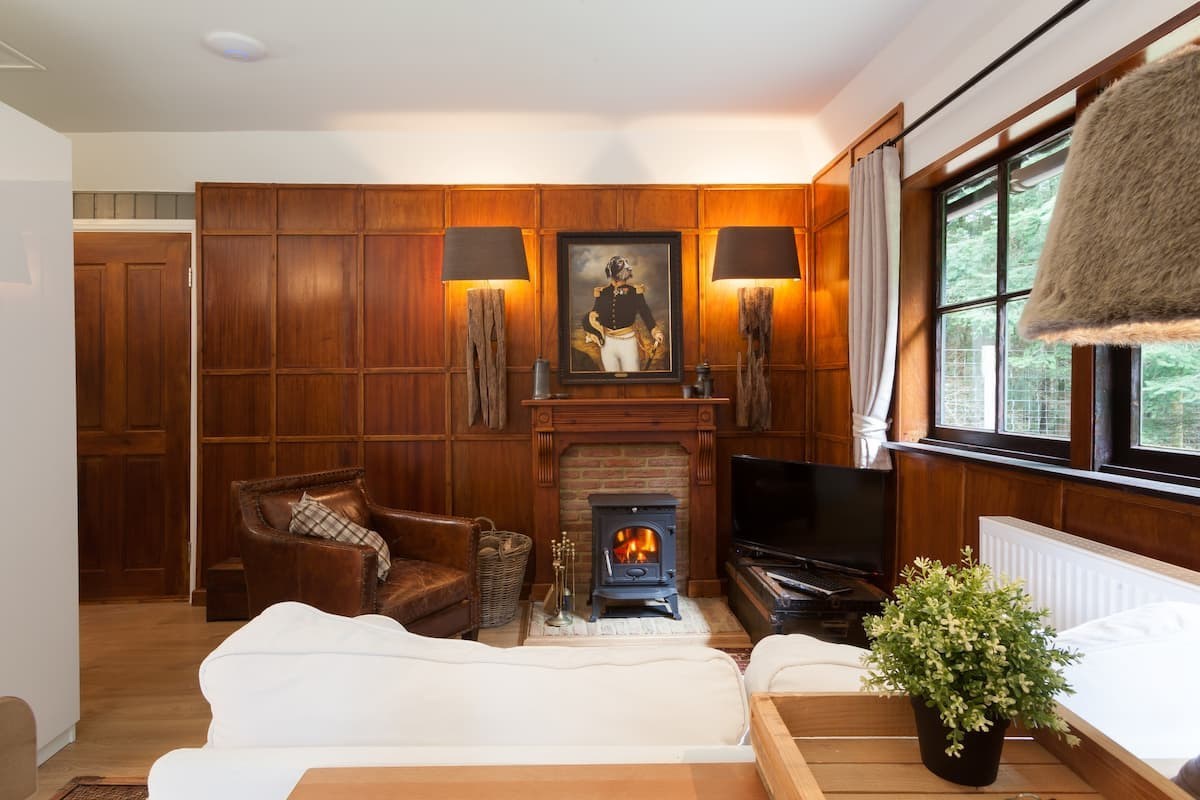 Authentiek houten huisje op een Veluws landgoed