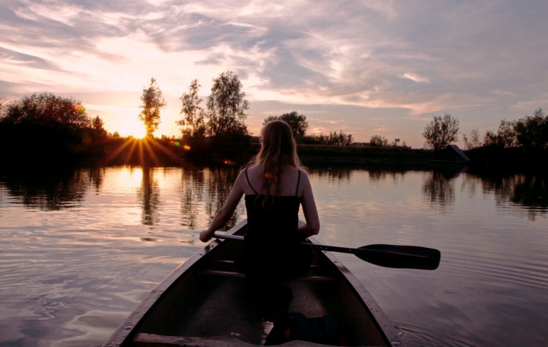 Kamperen op een Vlot