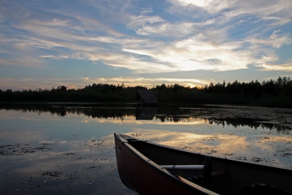 Kamperen op een Vlot