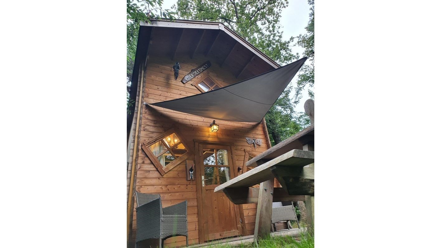 Slapen in een Vogelhuisje