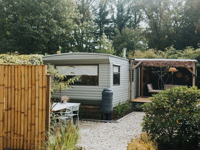 Hippe stacaravan op de Noord-Veluwe Hippe stacaravan op de Noord-Veluwe