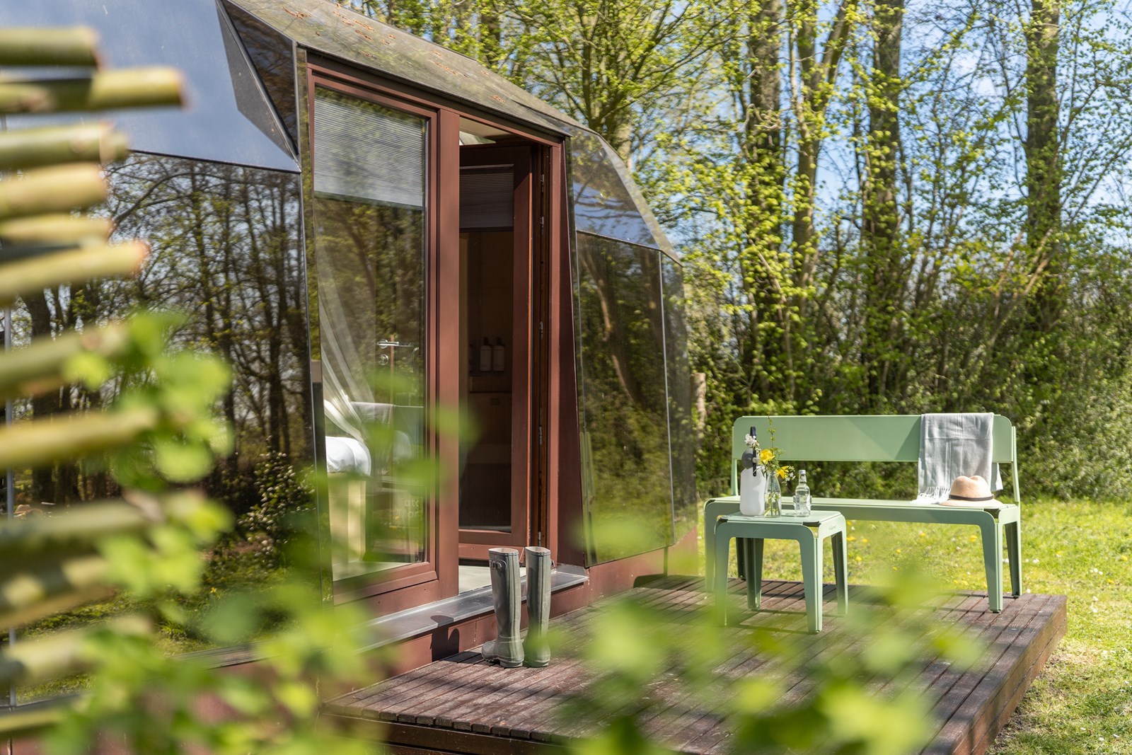 Slapen in een unieke Spiegelcabin