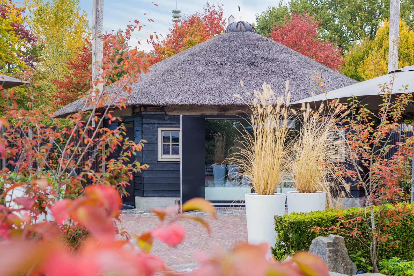 Wellness Hooiberg met whirlpool en Finse sauna