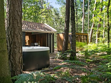 Boshuis met whirlpool en Finse sauna Boshuis met whirlpool en Finse sauna