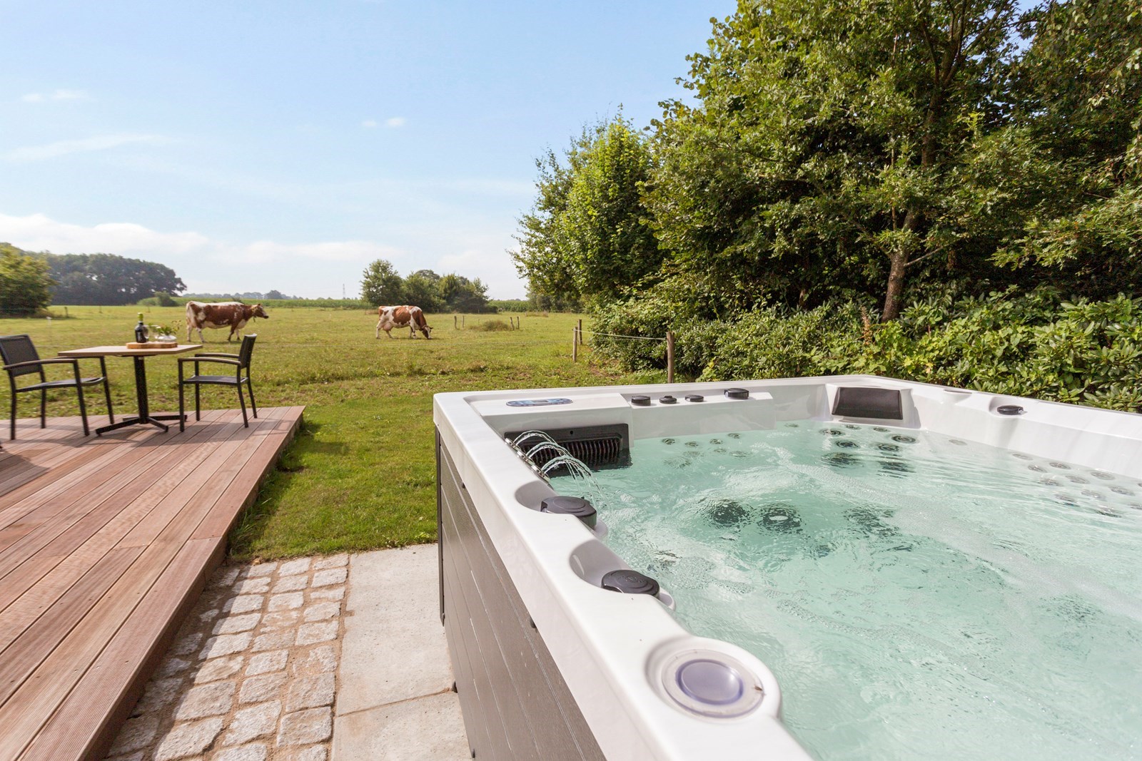 Wellness tussen de Brabantse weilanden met whirlpool en Finse sauna