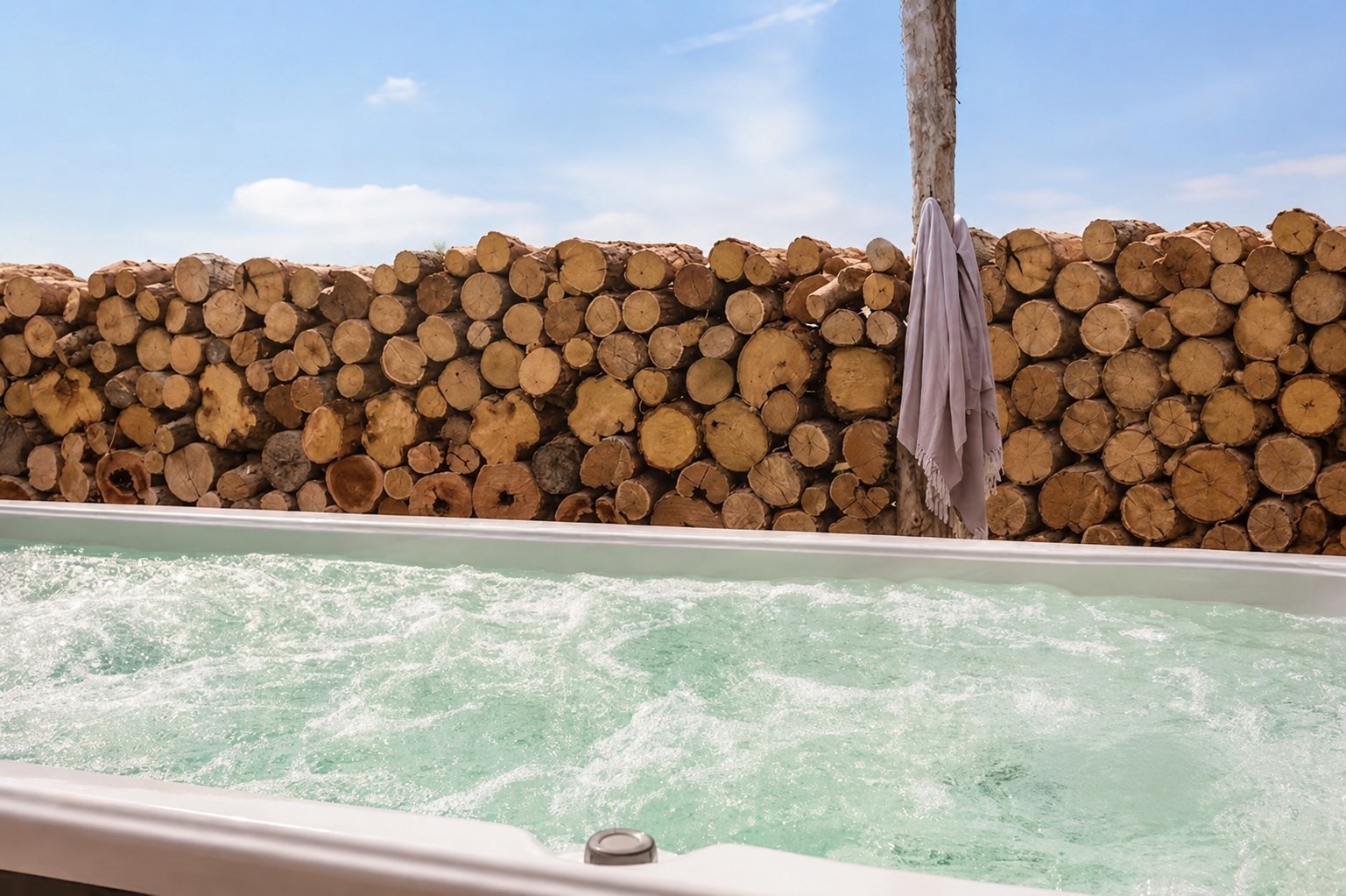 Wellness tussen de Brabantse weilanden met whirlpool en Finse sauna
