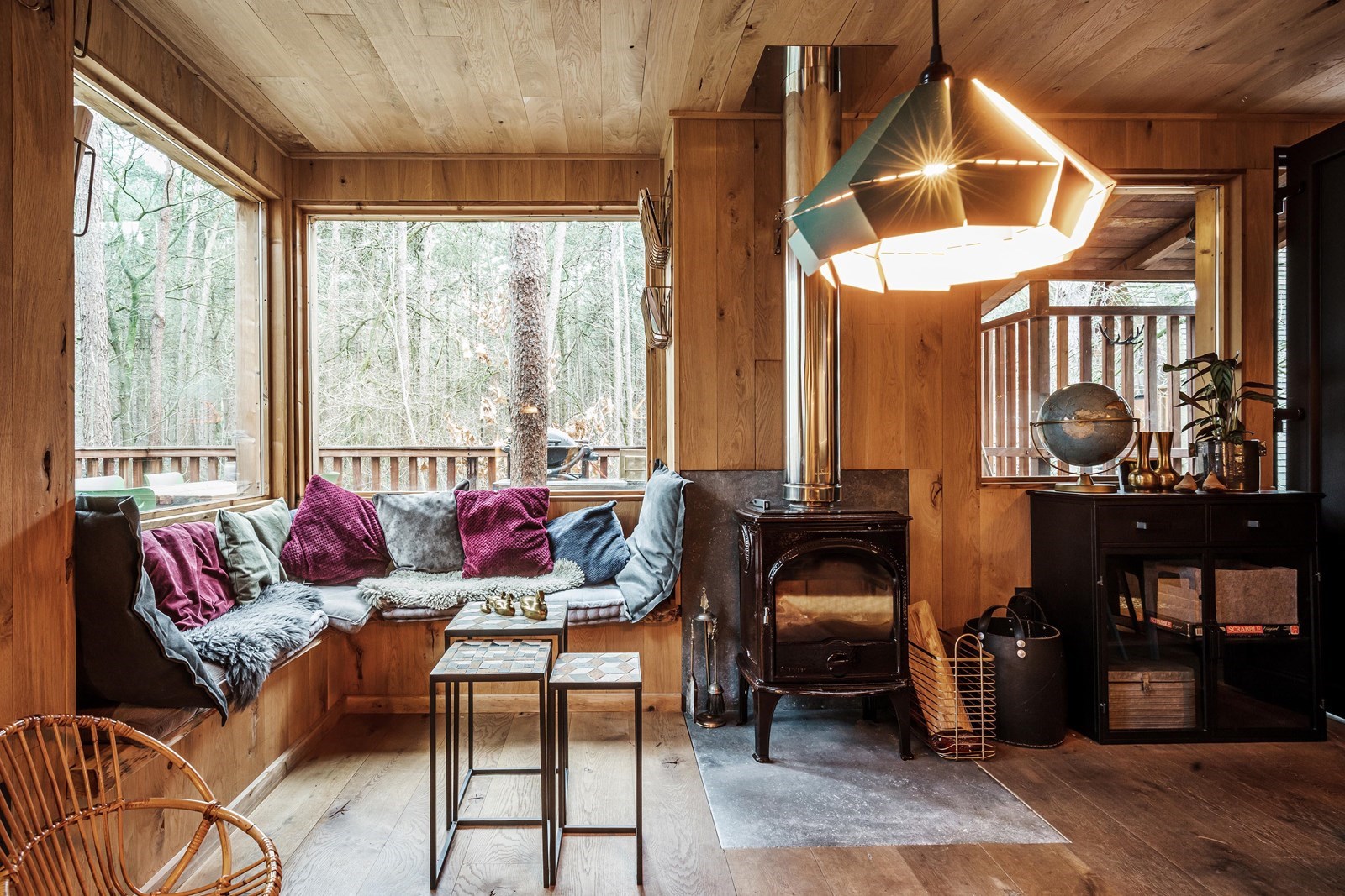 Overnachten in een moderne Boomhut voor 6 personen