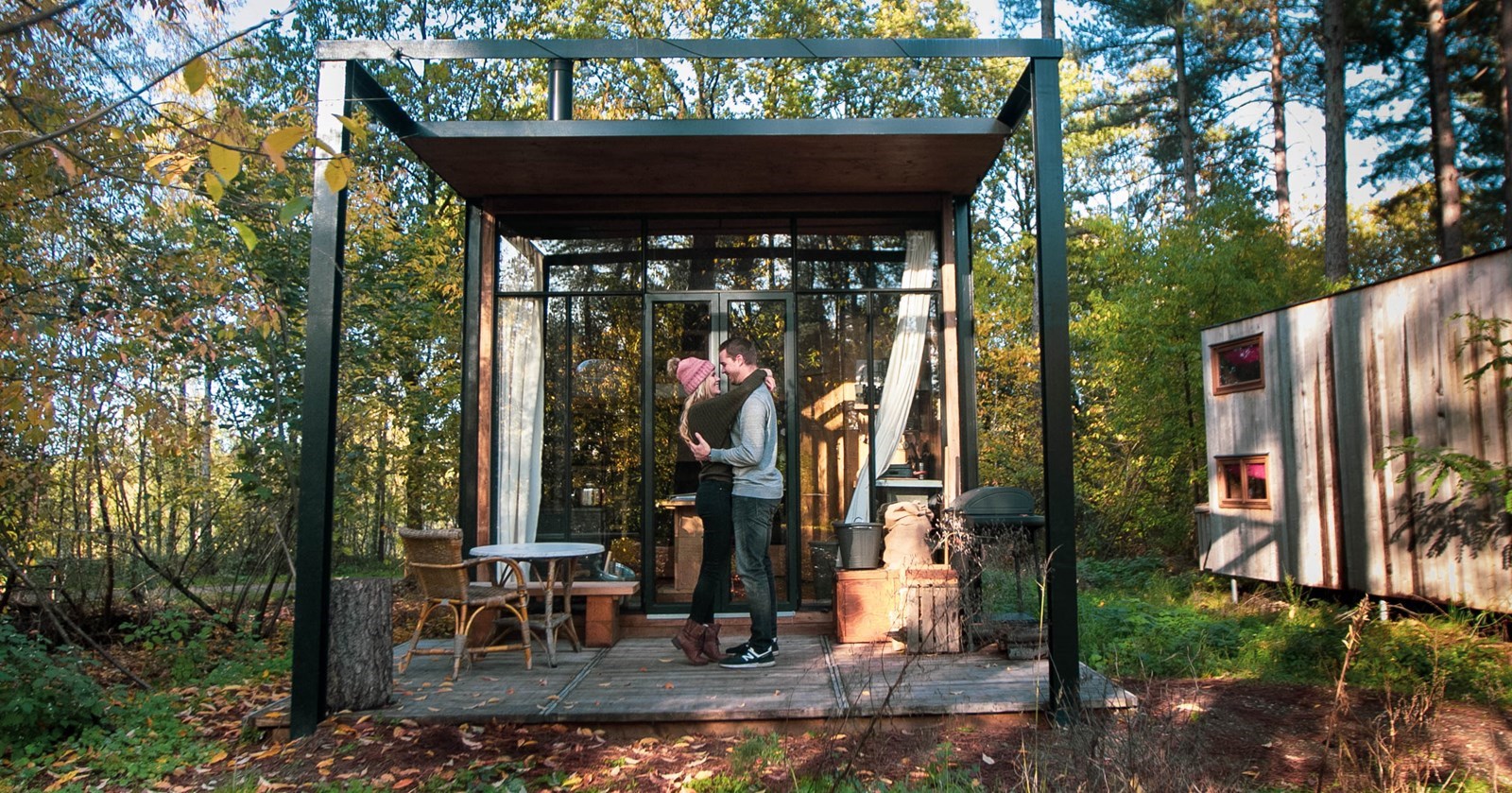 Knus Tiny House in het bos