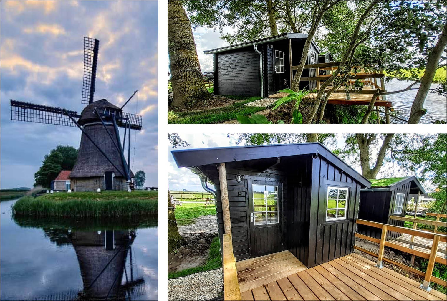 Trekkershut bij Poldermolen de Puollen