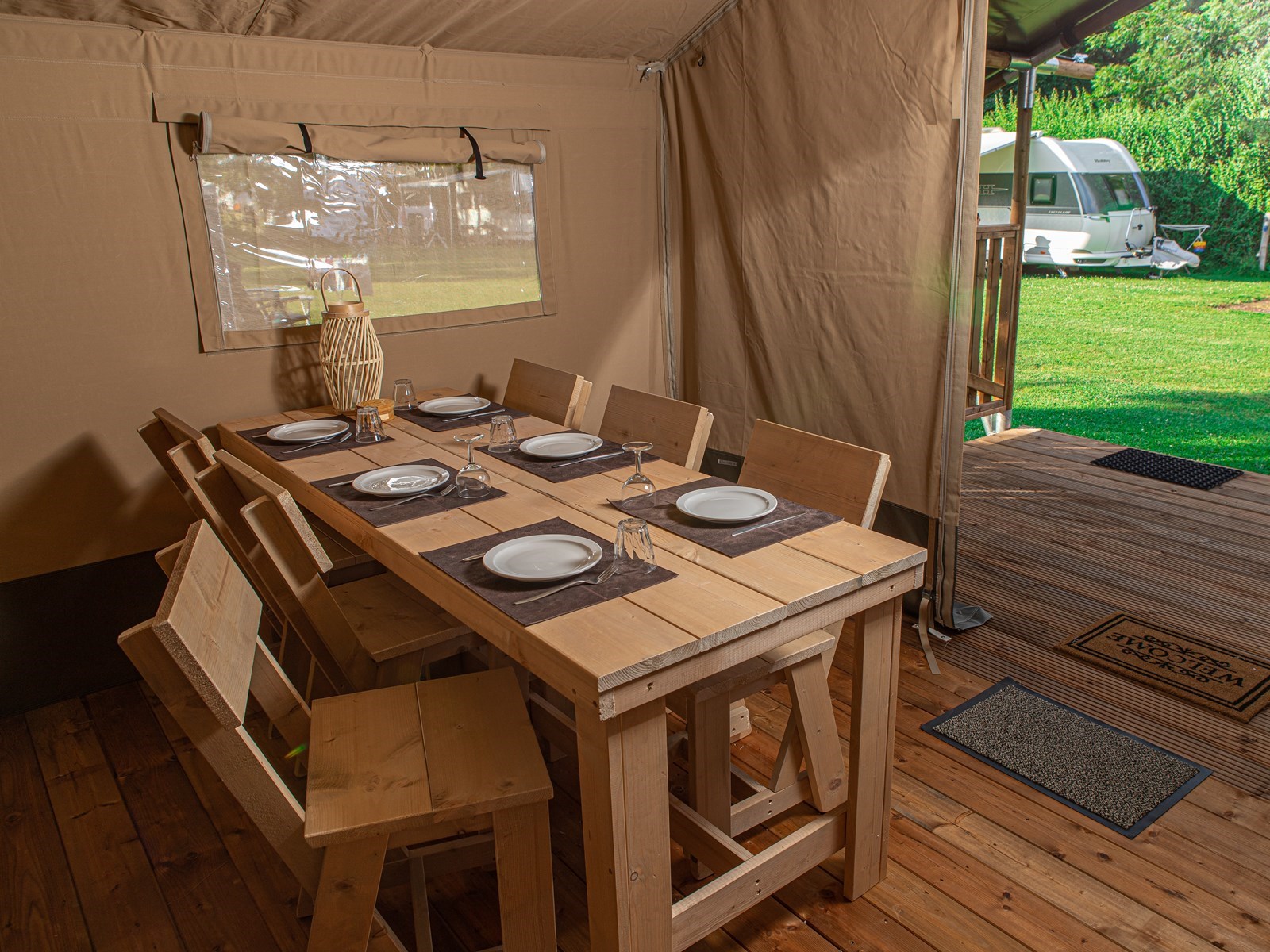 Glamping in een Safaritent