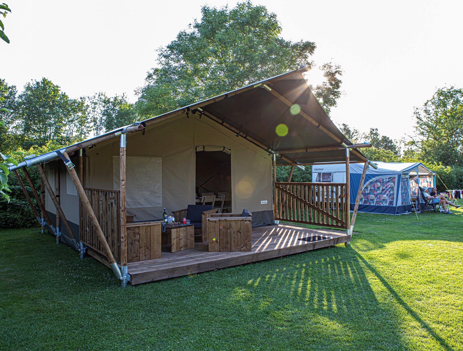Glamping in een Safaritent