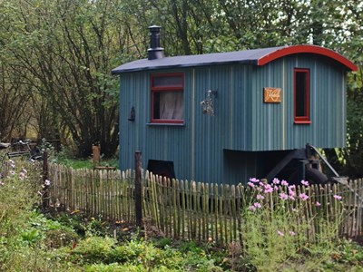 Slapen in een unieke Sheperdshut Slapen in een unieke Sheperdshut