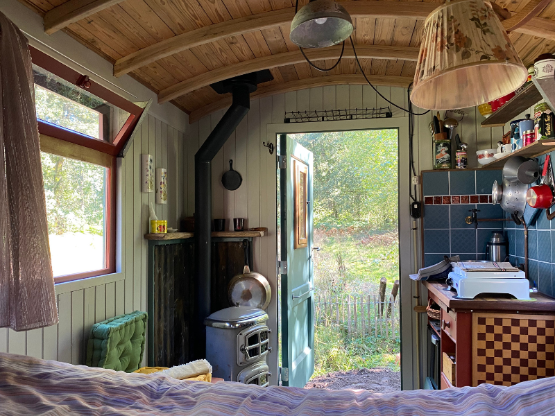 Slapen in een unieke Sheperdshut