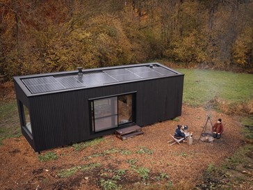 Cabin op een natuurdomein met een kasteel Cabin op een natuurdomein met een kasteel
