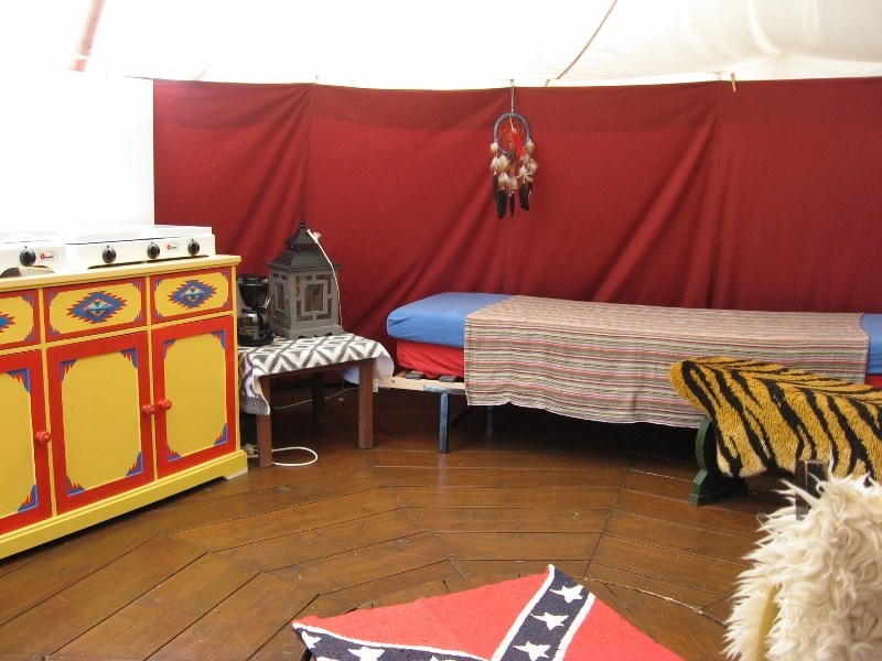 Slapen in een Tipidorp