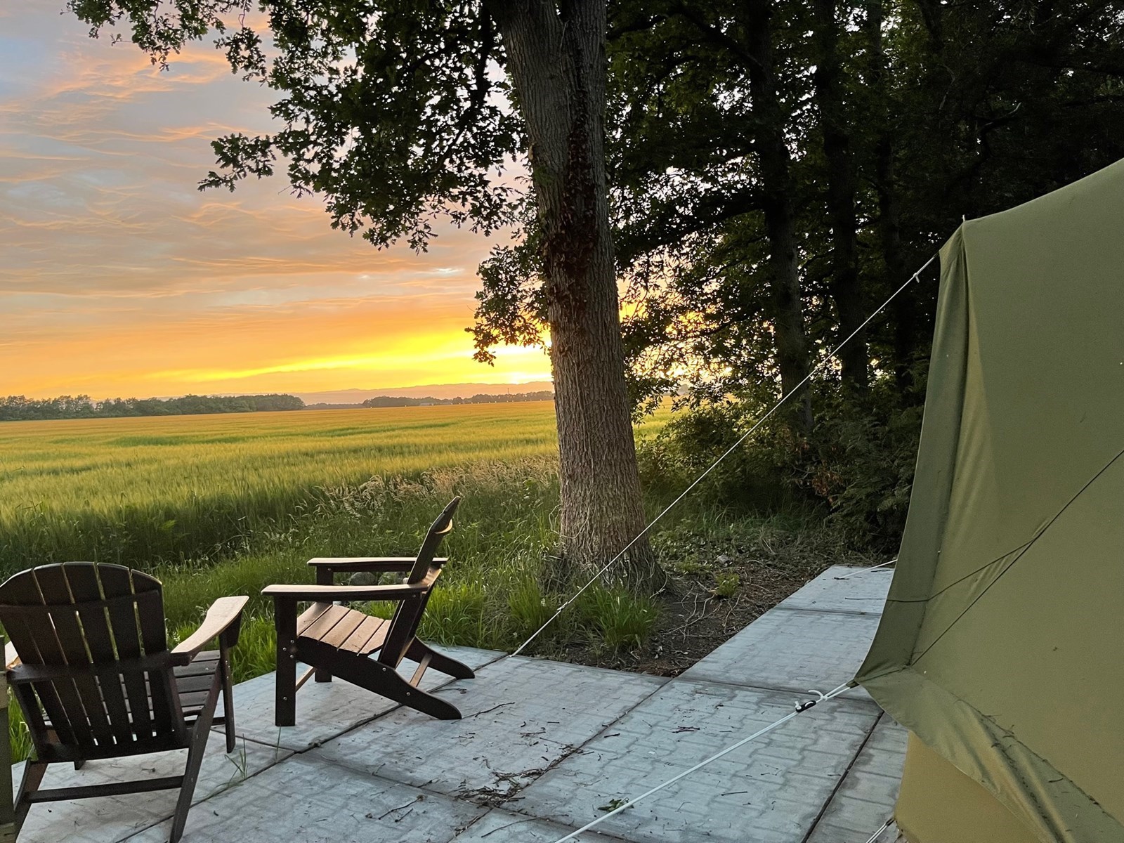 Bijzonder overnachten in een Sunset tipi tent