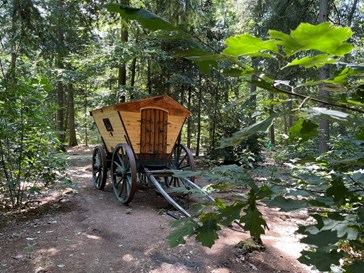 Romantisch Slaapwagentje in het bos Romantisch Slaapwagentje in het bos