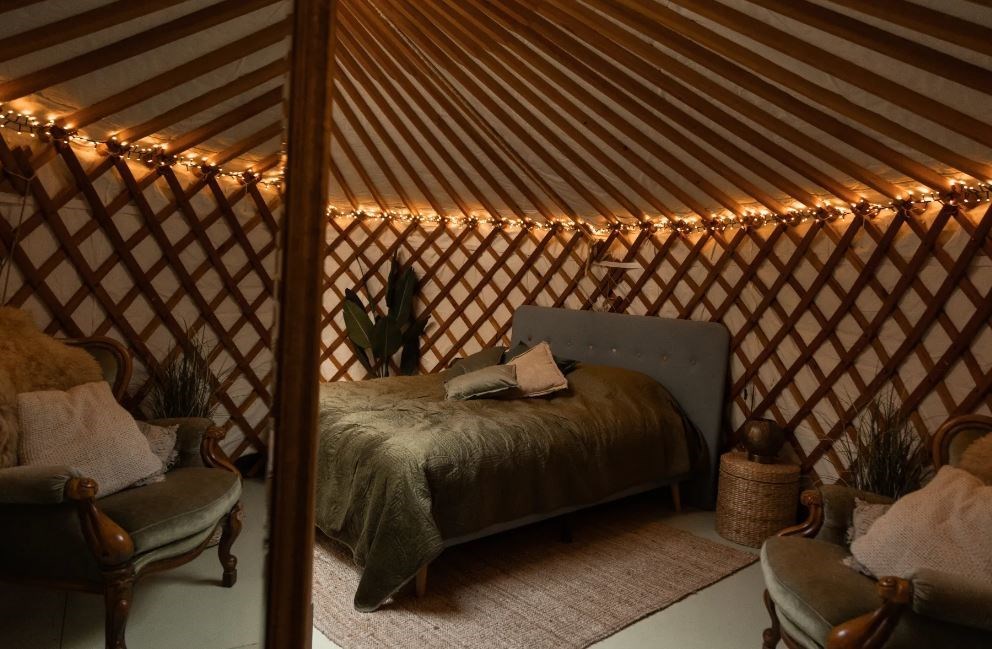 Yurt met privé sauna