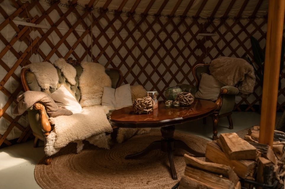 Yurt met privé sauna