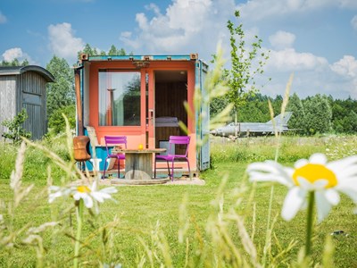 Slapen in een Zeecontainer voor 2 personen Slapen in een Zeecontainer voor 2 personen
