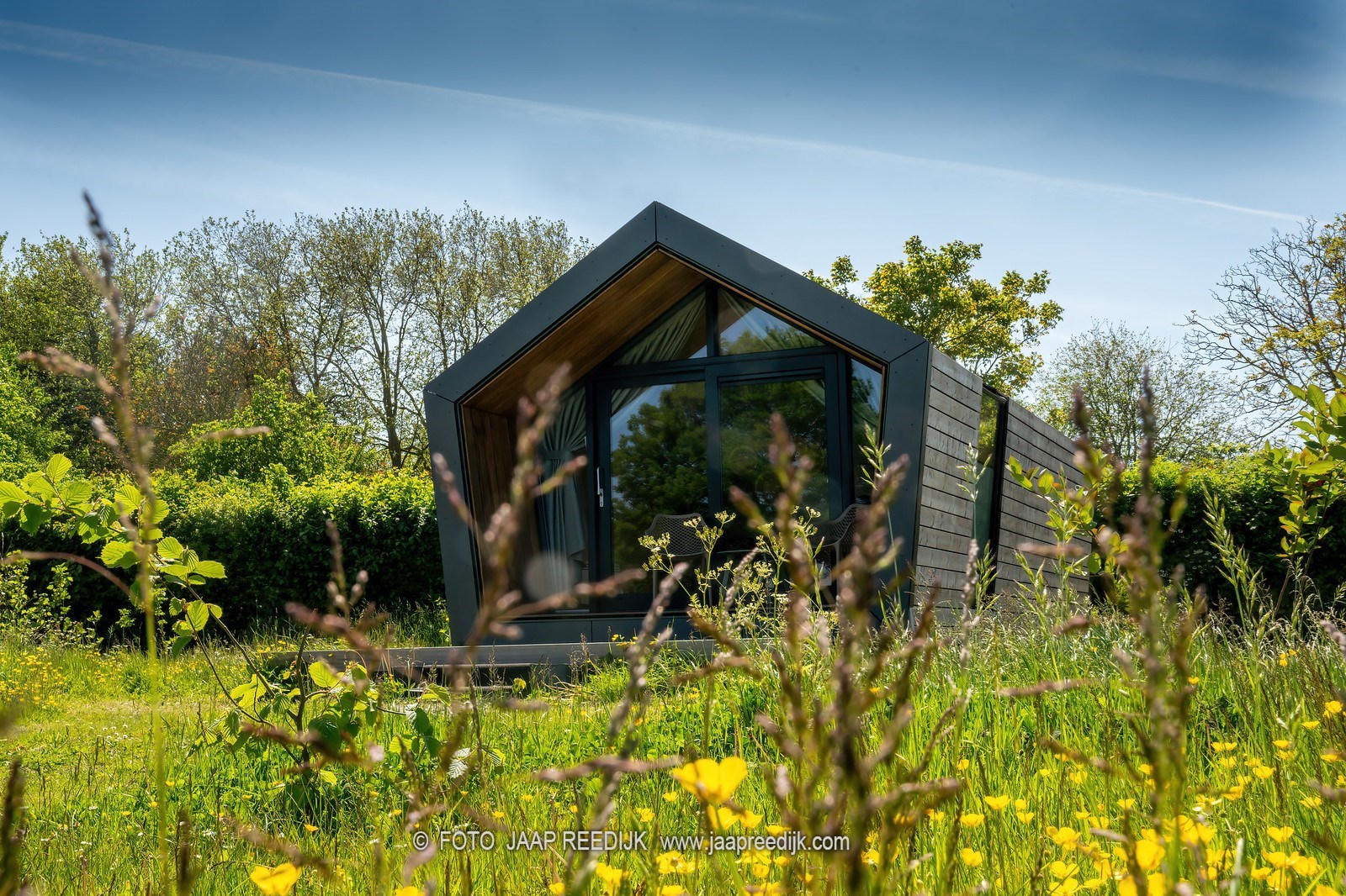 Slapen in  een Diamantvorm Tiny House