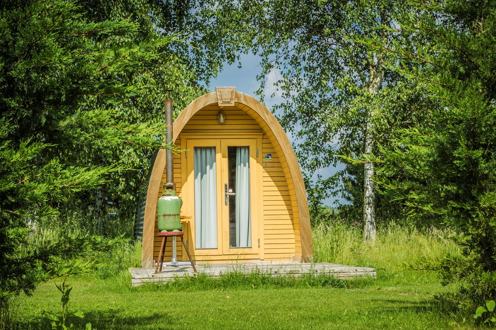 Overnacht in een Trekkershut POD voor 2 personen
