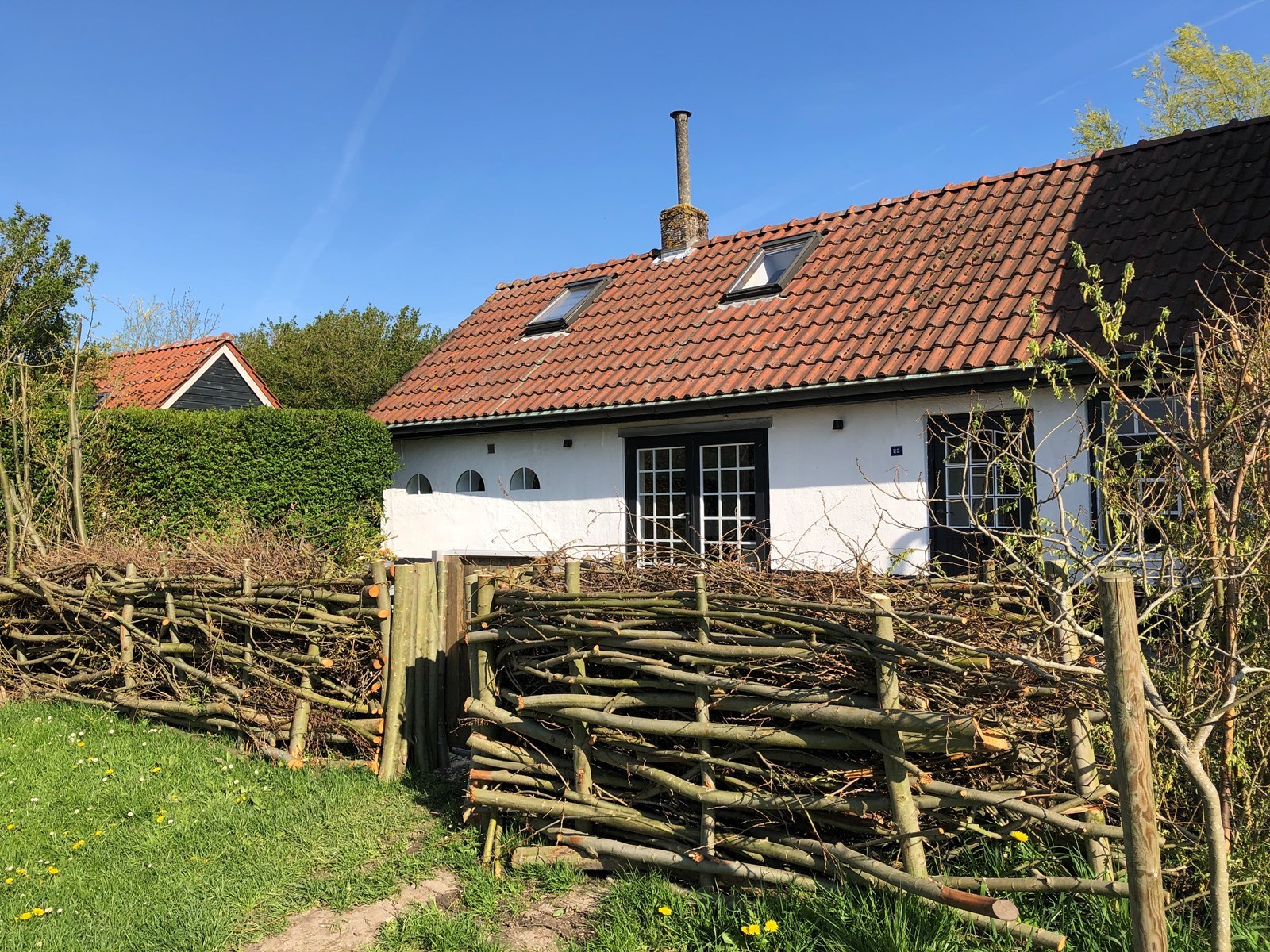 Historisch vakantiehuisje aan de oude dijk langs de Schelde