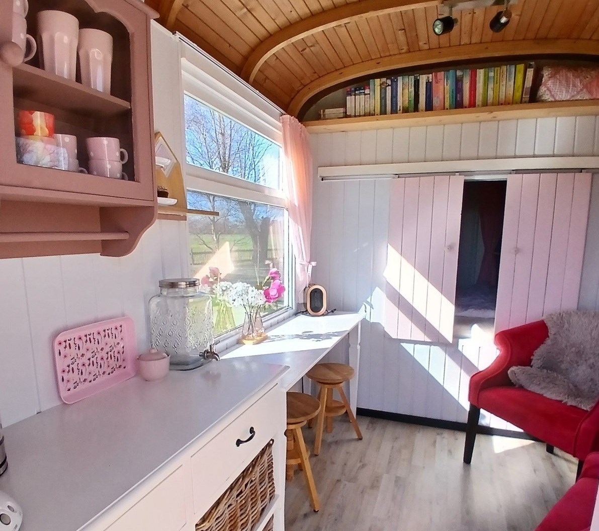 Een roze droom in de natuur