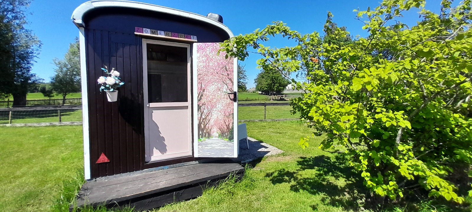 Een roze droom in de natuur