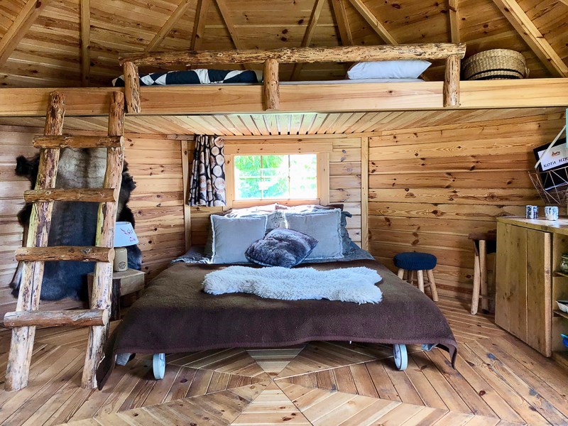 Origineel overnachten in een Finse Kota in Brabant