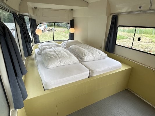 Overnachten in een nostalgische Tram