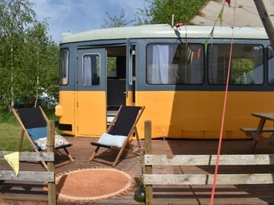 Overnachten in een nostalgische Tram Overnachten in een nostalgische Tram