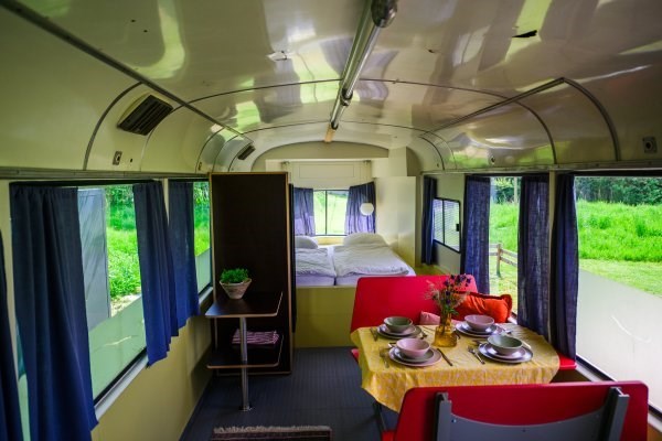 Overnachten in een nostalgische Tram