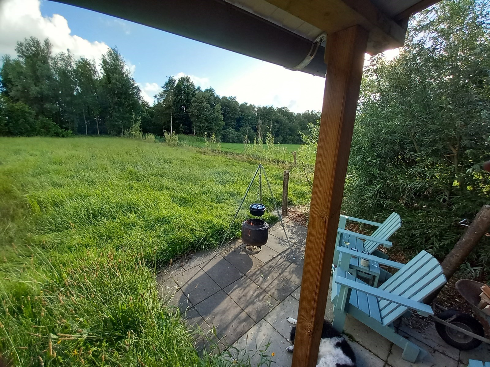 Tiny House met hout gestookt buitenligbad voor 1 persoon