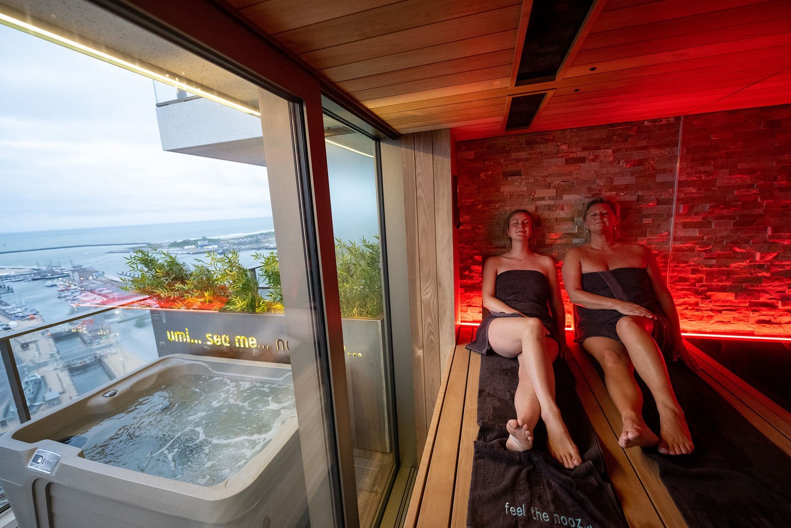 Super de luxe privé appartement in Japanse stijl met uitzicht op zee