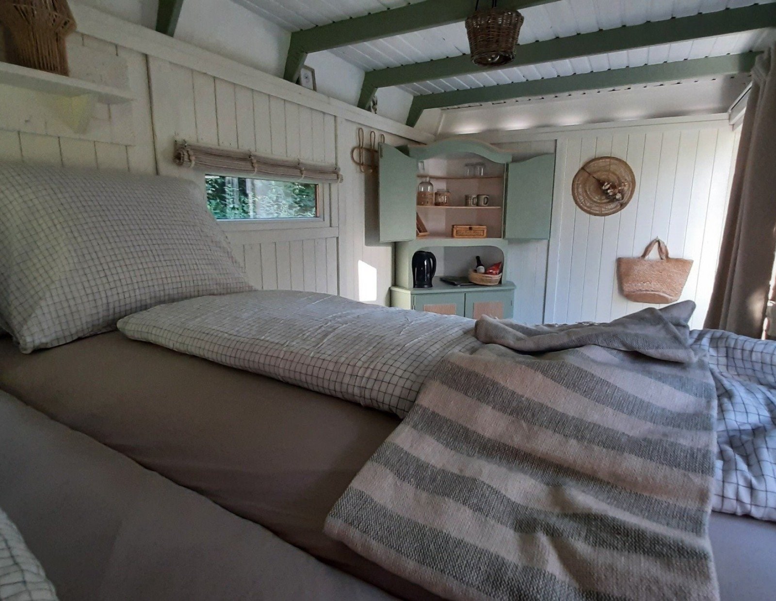 Slapen in een leuke Pipowagen