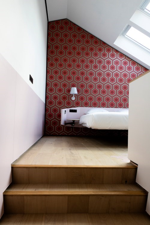 Romantische kamer met verzonken bad en dubbele douche in een gastronomische B&B